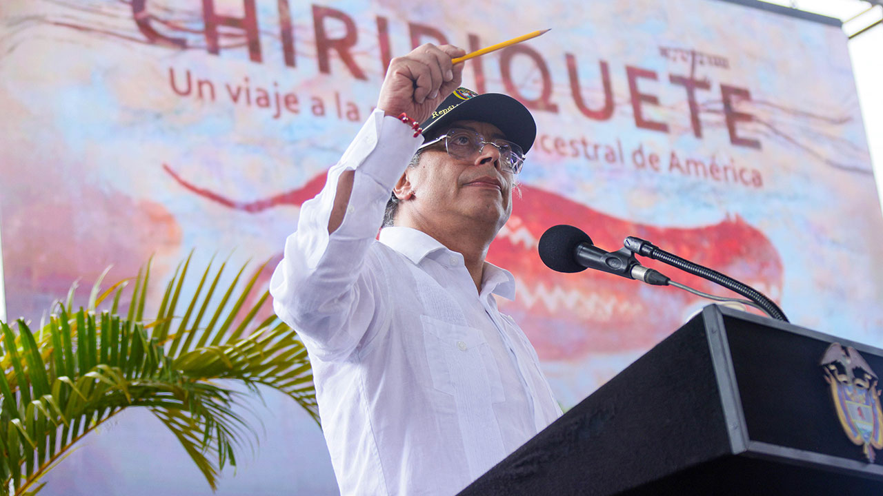 Presidente Petro habló desde San José del Guaviare, de la importancia histórica de la serranía de Chibiriquete y su potencial pa