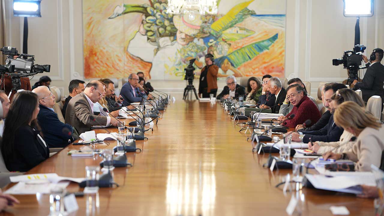 Presidente Gustavo Petro durante el Consejo de Ministros