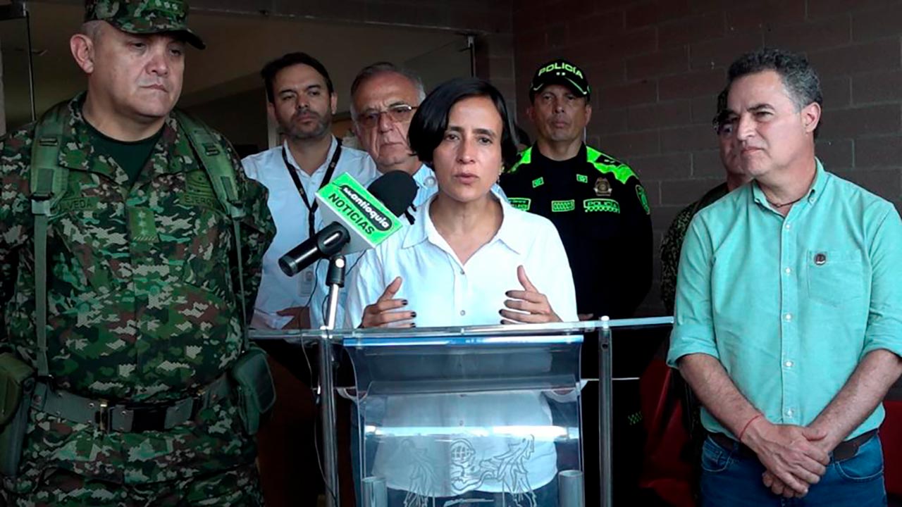 Ministra de Ambiente y Desarrollo Sostenible, Susana Muhamad en declaración a medios de comunicación