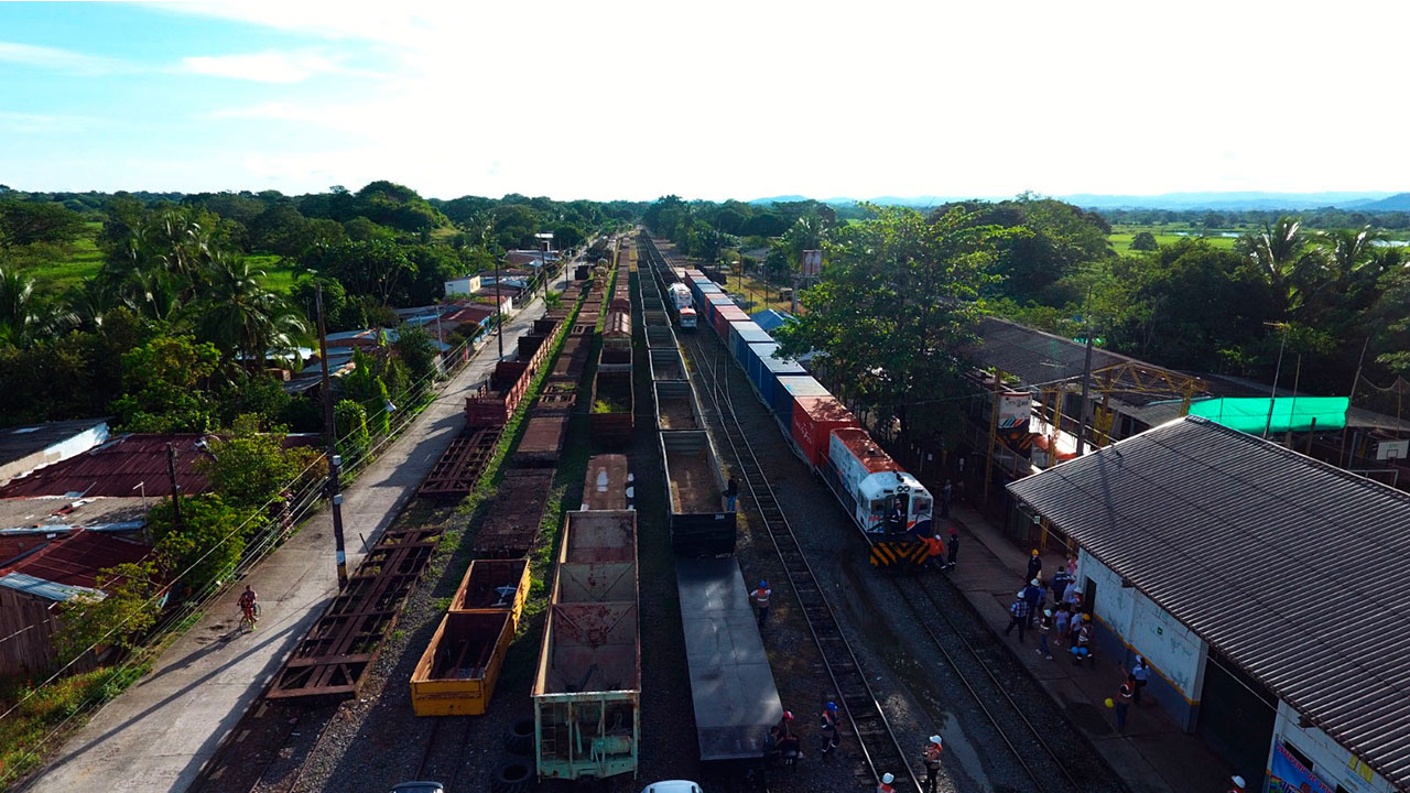 Vagones de tren que hacen parte del corredor férreo La Dorada – Chiriguaná