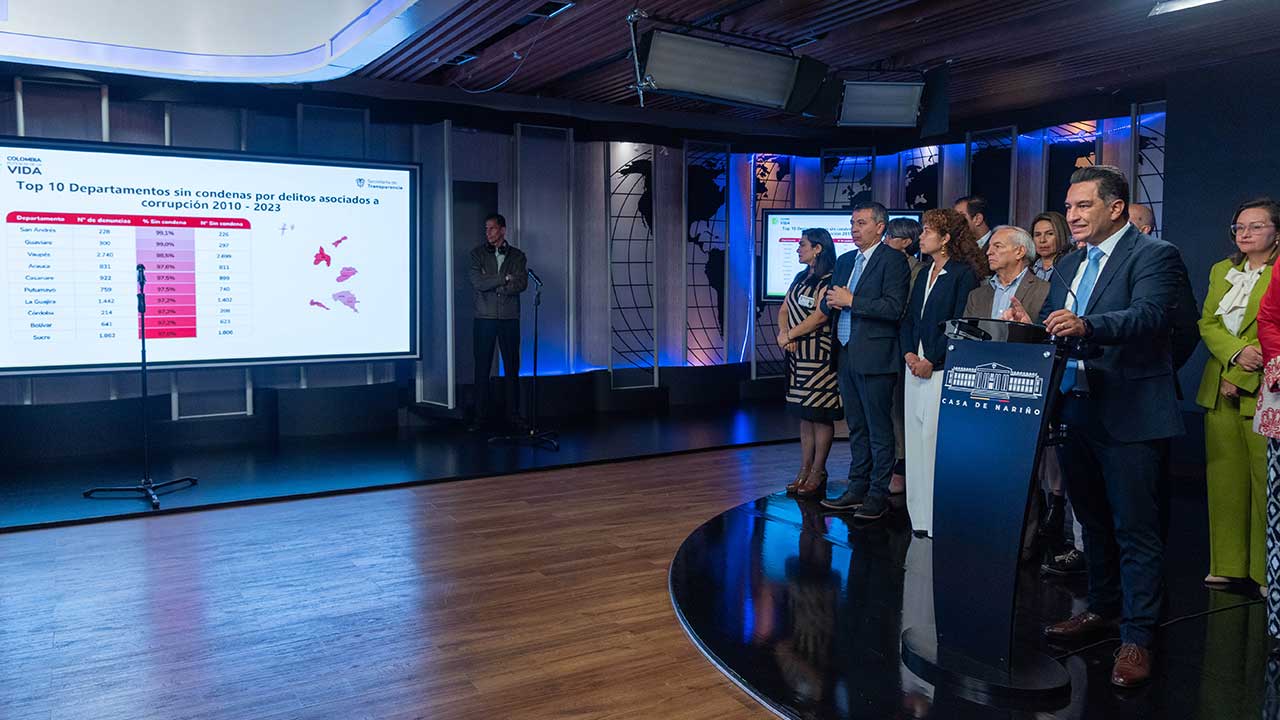 Rueda de prensa, mapa de impunidad, delitos, corrupción, Secretaría de Transparencia, Secretario de Transparencia, Andrés Idárra