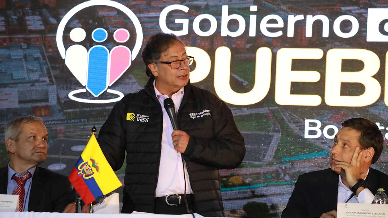 Presidente Gustavo Petro, durante el encuentro Gobierno con el Pueblo Localidad de Bosa