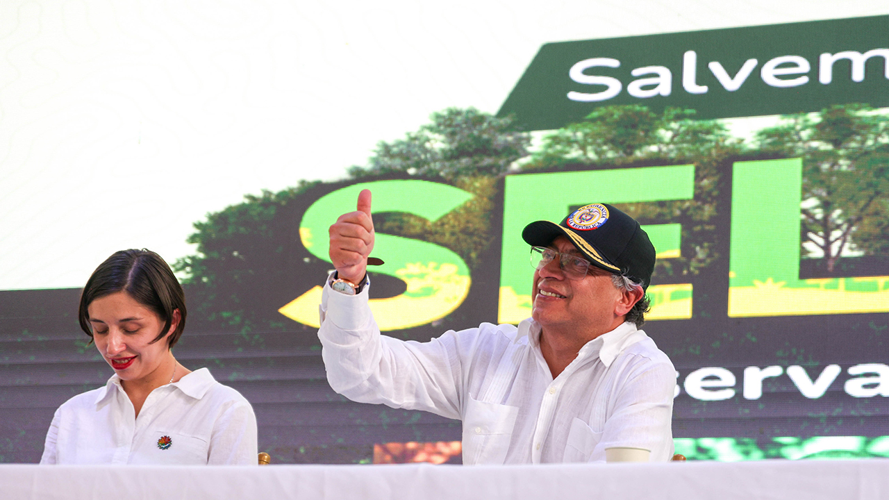 Presidente Gustavo Petro durante la Gira: "Salvemos la Selva, Conservar Paga"