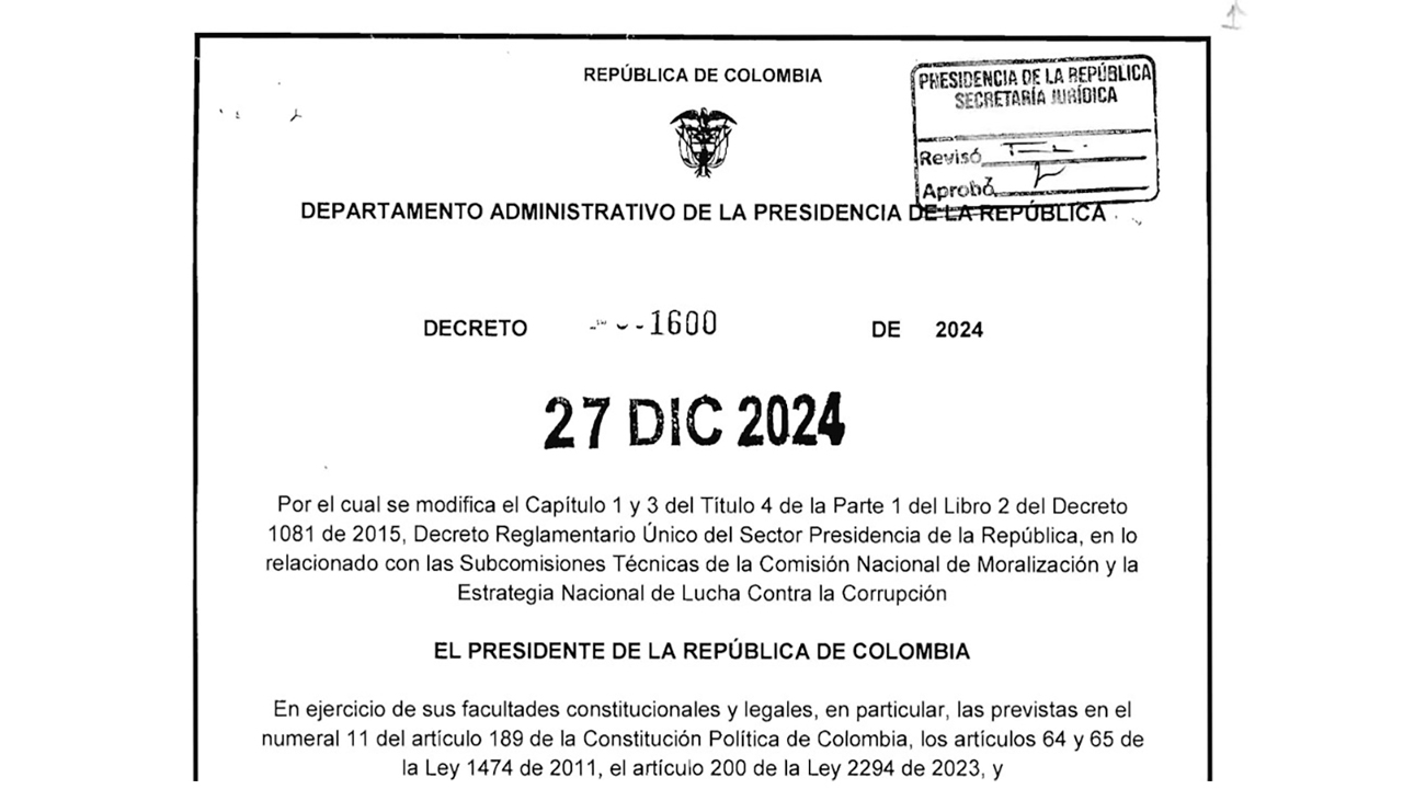 Decreto 1600 de 2024