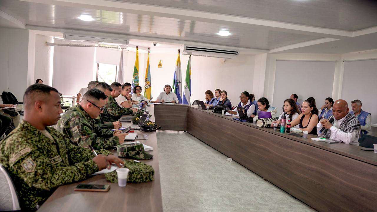 Puesto de Mando Unificado por la Vida (PMUV) en San José del Guaviare.
