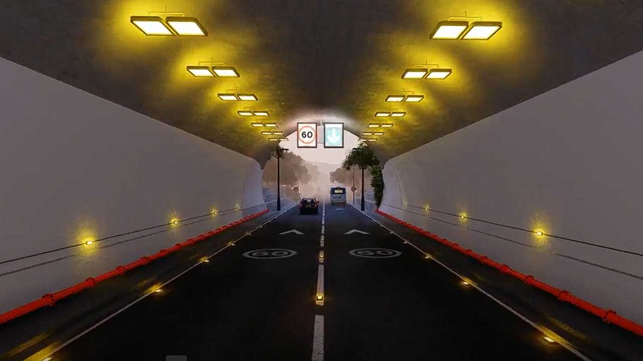 La obra contempla la construcción de 14 túneles, 116 puentes vehiculares, 12 puentes peatonales y 5 intersecciones nuevas a nive