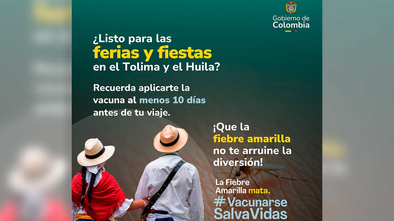El Ministerio de Salud recomendó aplicarse la vacuna al menos 10 días antes de viajar.