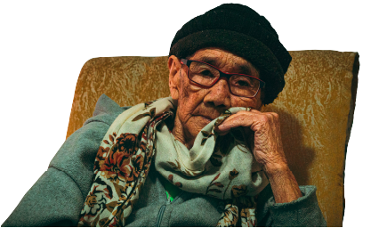 abuena sentada